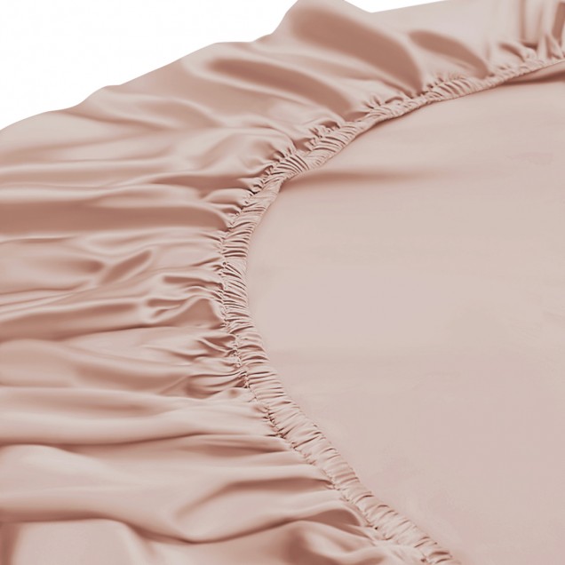 Buy Pearl Pink 22 Momme Mulberry Silk Fitted Sheet